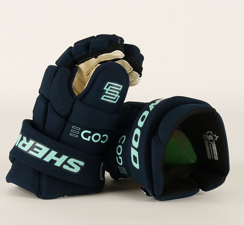 14" Sherwood Code Encrypt 1 Gloves - Team Stock Seattle Kraken #2