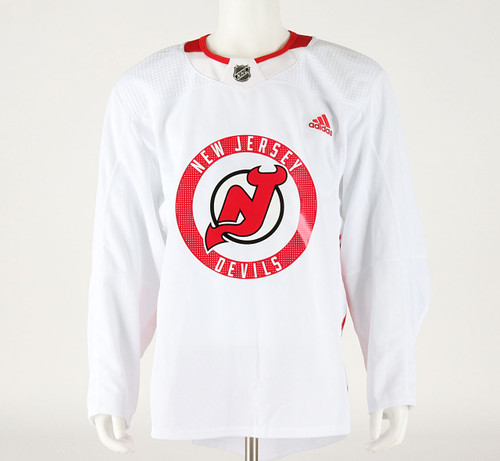 Practice Jersey - New Jersey Devils - White Adidas Size 58