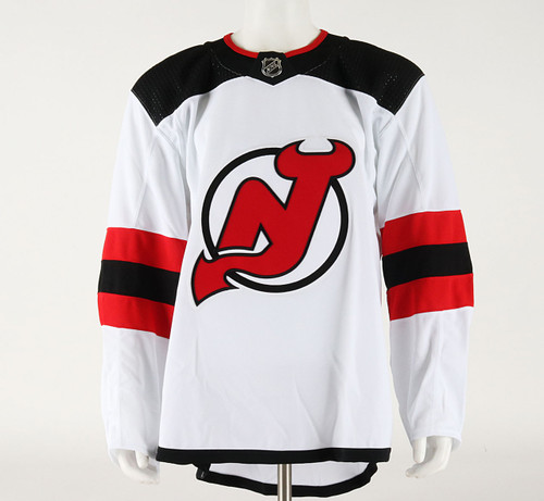 Game Jersey - New Jersey Devils - White Adidas Size 60 #2