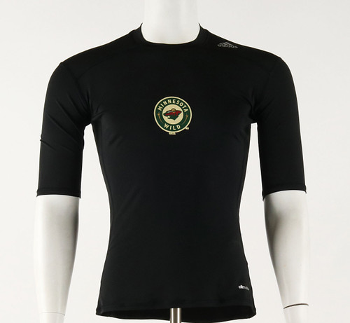 Minnesota Wild Medium Techfit Short Sleeve Compression Shirt
