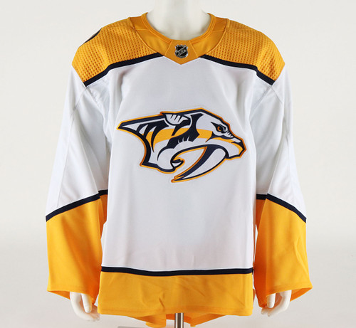 Game Jersey - Nashville Predators - White Adidas Size 58G #4