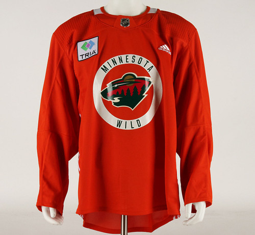 Practice Jersey - Minnesota Wild - Orange Adidas Size 56 #3 Practice Jersey - Minnesota Wild - Orange Adidas Size 56 #3