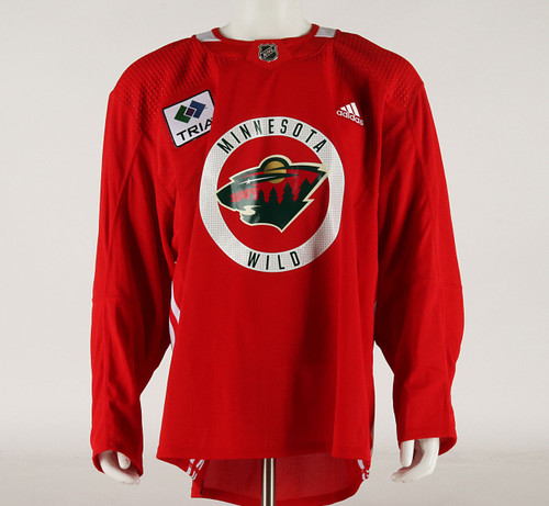 Practice Jersey - Minnesota Wild - Red Adidas Size 56 #3