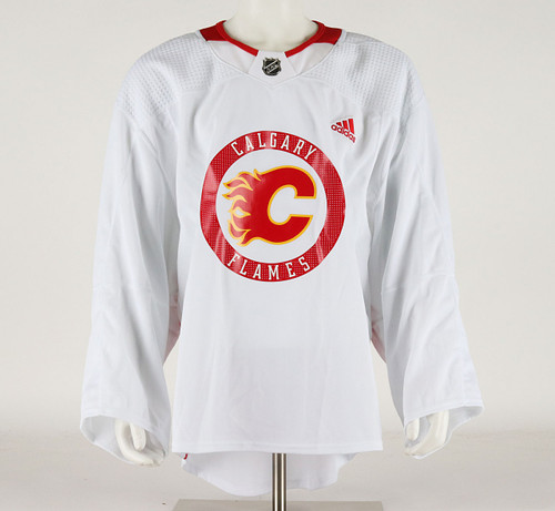 Practice Jersey - Calgary Flames - White Adidas Size 58G #2