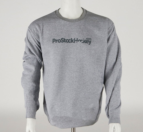 ProStockHockey Medium Heather Gray Crew Neck Sweater ProStockHockey Medium Heather Gray Crew Neck Sweater
