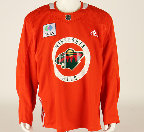 Practice Jersey - Minnesota Wild - Orange Adidas Size 56 #5