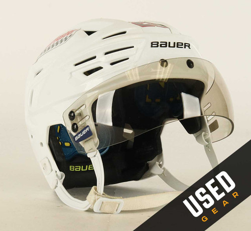 Size M - Bauer Re-Akt 150 White Helmet - Columbus Blue Jackets #2