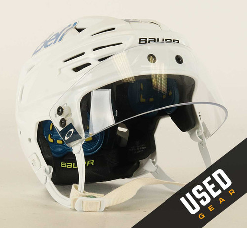 Size M - Bauer Re-Akt 150 White Helmet - Columbus Blue Jackets #3