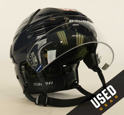 Size M - Bauer Re-Akt 100 Navy Blue Helmet - Columbus Blue Jackets #2