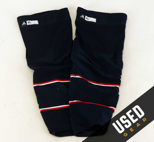 Game Sock - Columbus Blue Jackets - Navy Blue Adidas Size XL #2