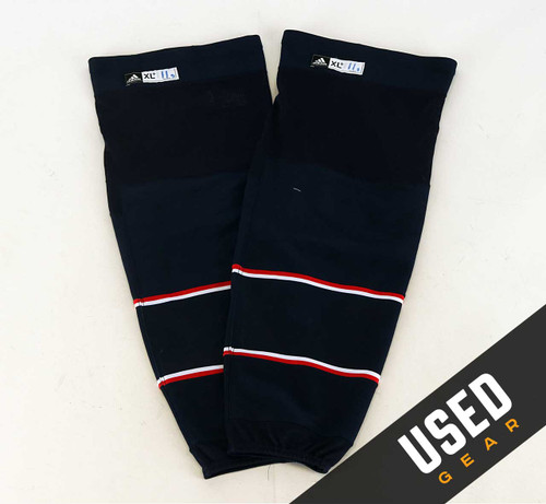 Game Sock - Columbus Blue Jackets - Navy Blue Adidas Size XL+ #3