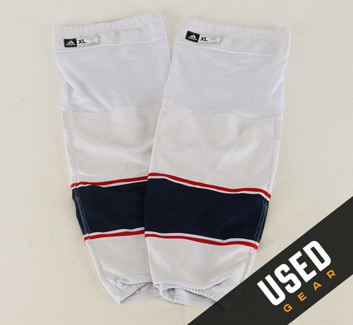 Game Sock - Columbus Blue Jackets - White Adidas Size XL
