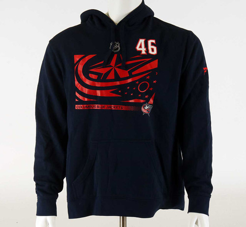 Columbus Blue Jackets X-Large Authentic Pro Hooded Sweatshirt #2