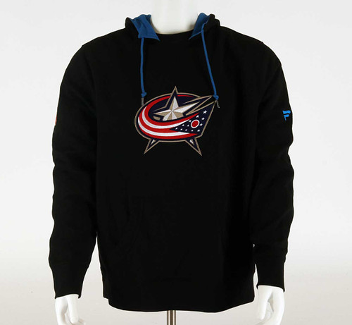 Columbus Blue Jackets Large Authentic Pro Hooded Sweatshirt