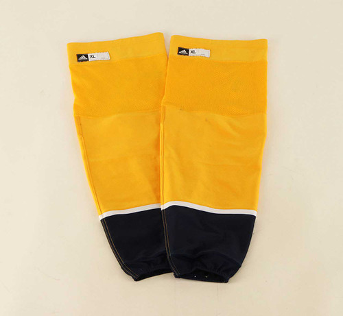 Game Sock - Nashville Predators - Yellow Adidas Size XL #4