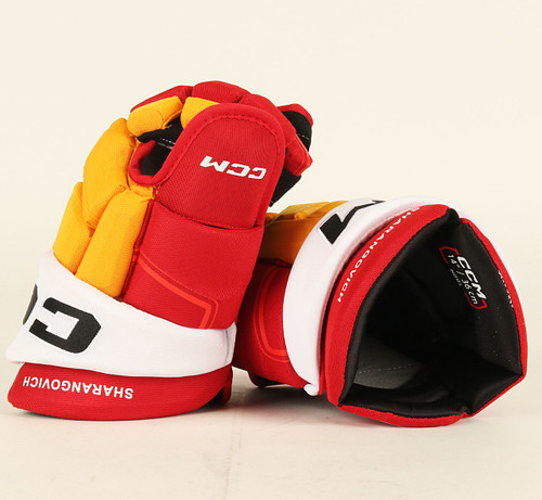 14" CCM HGQL Gloves - Yegor Sharangovich Calgary Flames #5