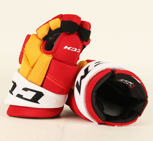 14" CCM HGQLSP Gloves - Michael Backlund Calgary Flames