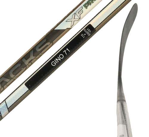 Left - Evgeni Malkin  Jetspeed FT6 Pro 'Dressed as Tacks XF Pro' 115 Flex Stick