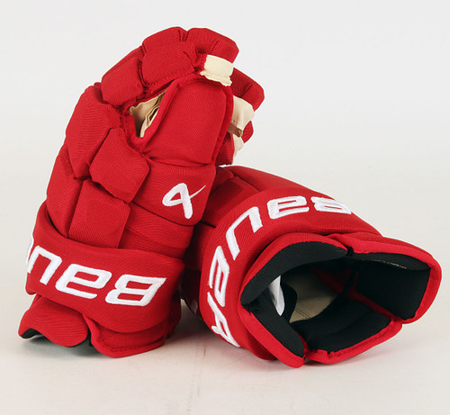 14" Bauer Supreme Mach Gloves - Justin Holl Detroit Red Wings