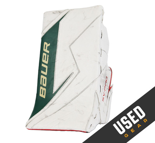 Full Right - Bauer SV-Pro White Blocker - Cal Petersen Minnesota Wild