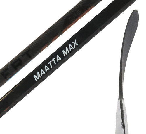 Left - Olli Maatta Alpha LX Pro 'Dressed as Covert QR6 Pro' 95 Flex Stick