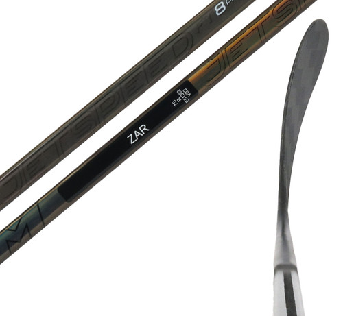 Left - Connor Zary Jetspeed FT5 Pro 'Dressed as Jetspeed FT8 Pro' 75 Flex Stick #2