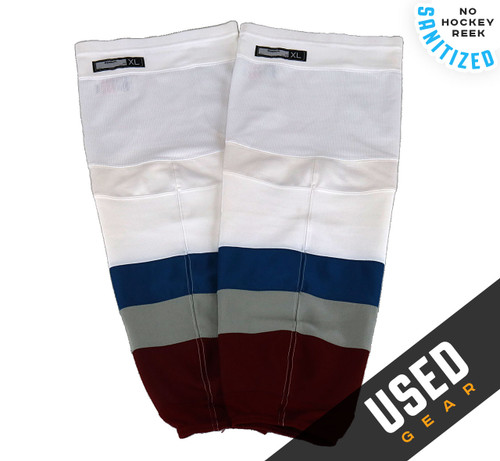 Game Sock - Colorado Avalanche - White Reebok Size XL