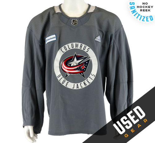 Practice Jersey - Columbus Blue Jackets - Gray Adidas Size 58G #2