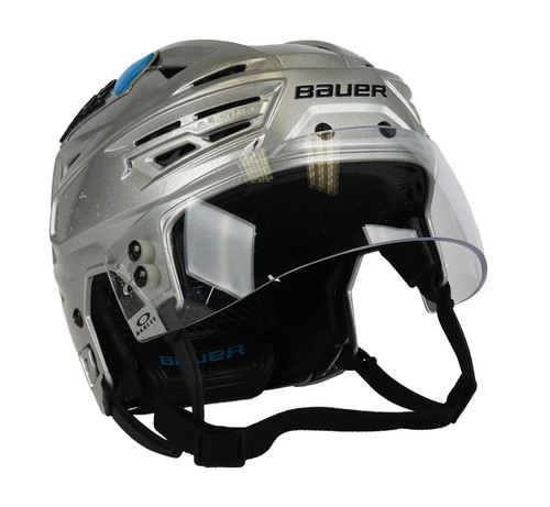 Size M - Bauer Re-Akt 3D Silver Helmet - Los Angeles Kings