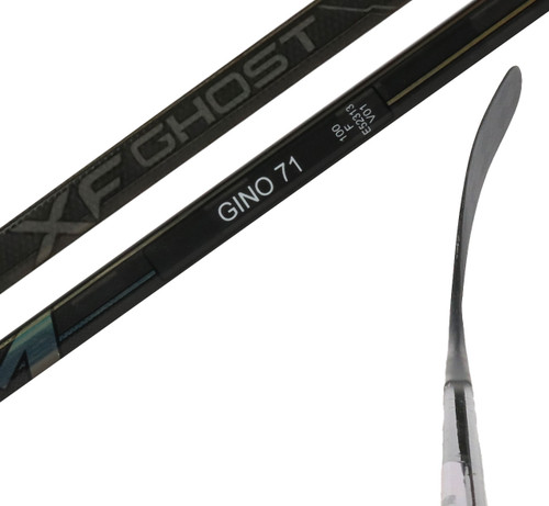 Left - Evgeni Malkin Jetspeed FT6 Pro 'Dressed as XF Ghost' 100 Flex Stick