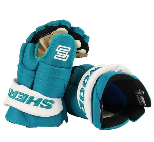 15" Sherwood Photon 1 Gloves - Team Stock San Jose Sharks