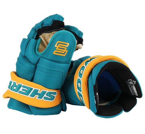 14" Sherwood Photon 1 Gloves - Team Stock San Jose Sharks #3