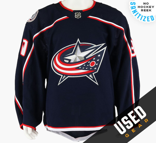 Game Jersey - Columbus Blue Jackets - Adidas Size 58G - Elvis Merzlikin #2