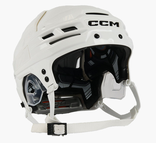 Size M - CCM Tacks 910 White Helmet - Calgary Flames