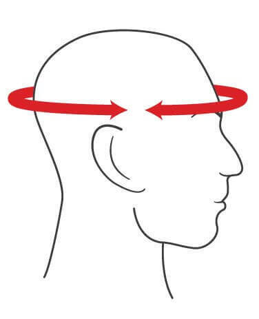 Graphic of a head and arrow