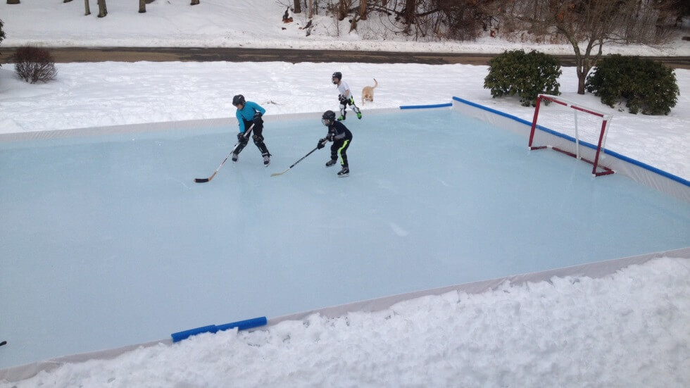 Hockey rink at home