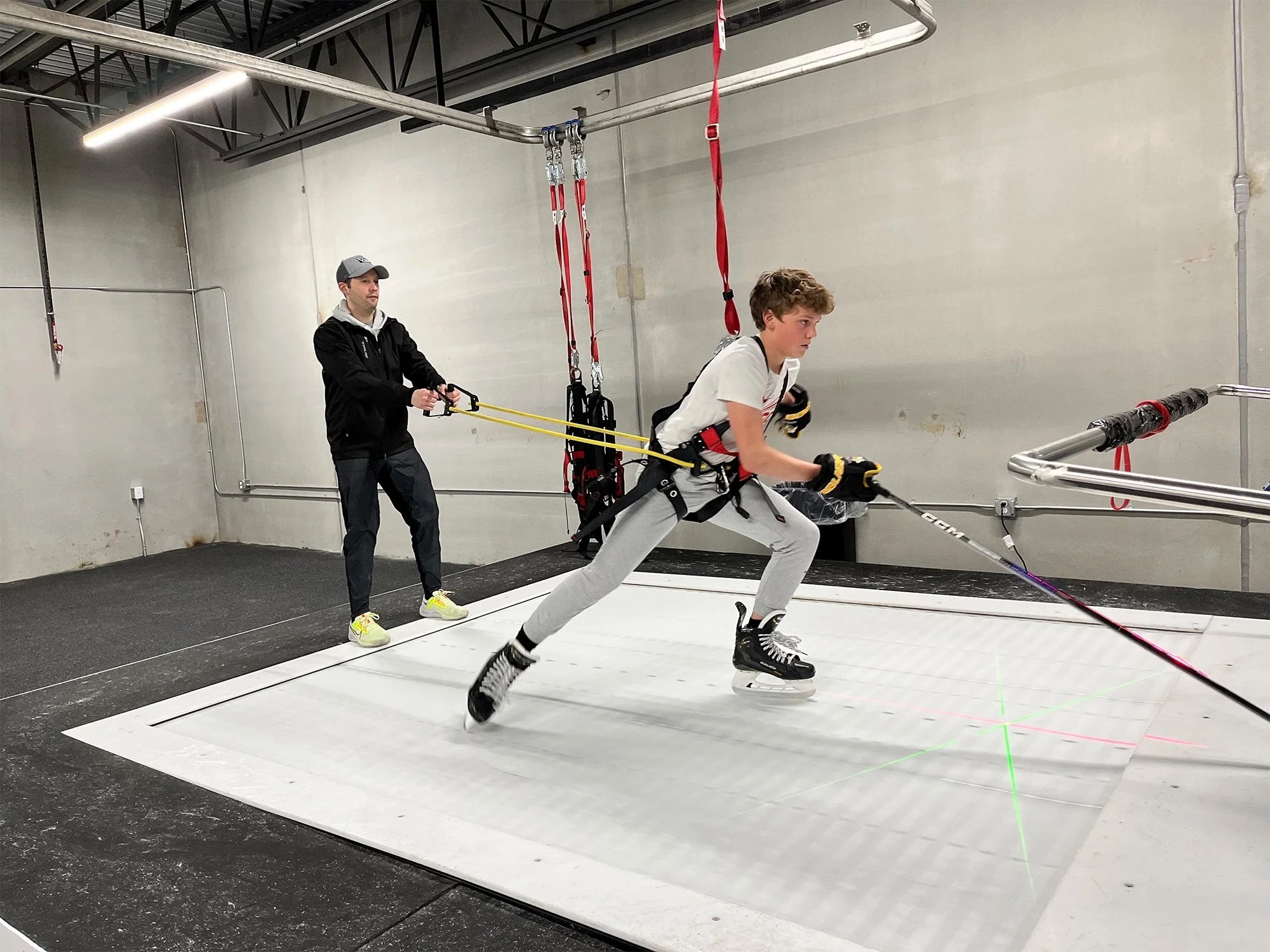 Hockey running practice