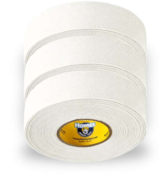 White hockey tape rolls