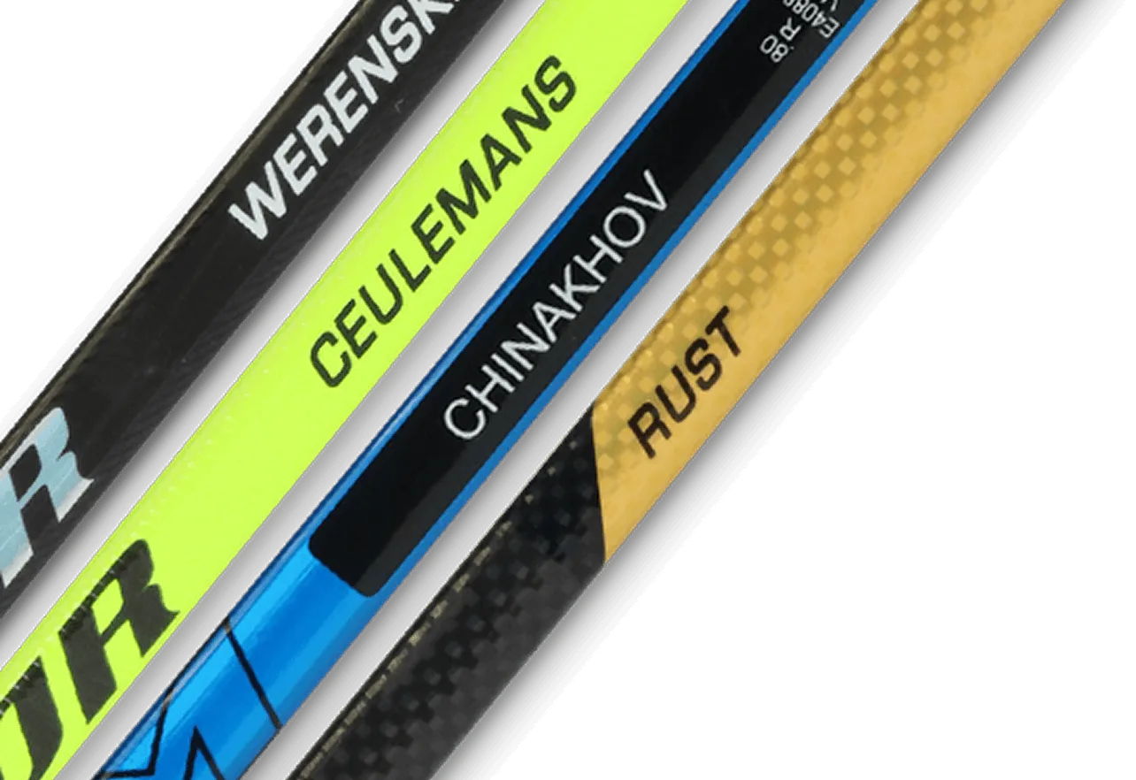 Personalized hockey sticks