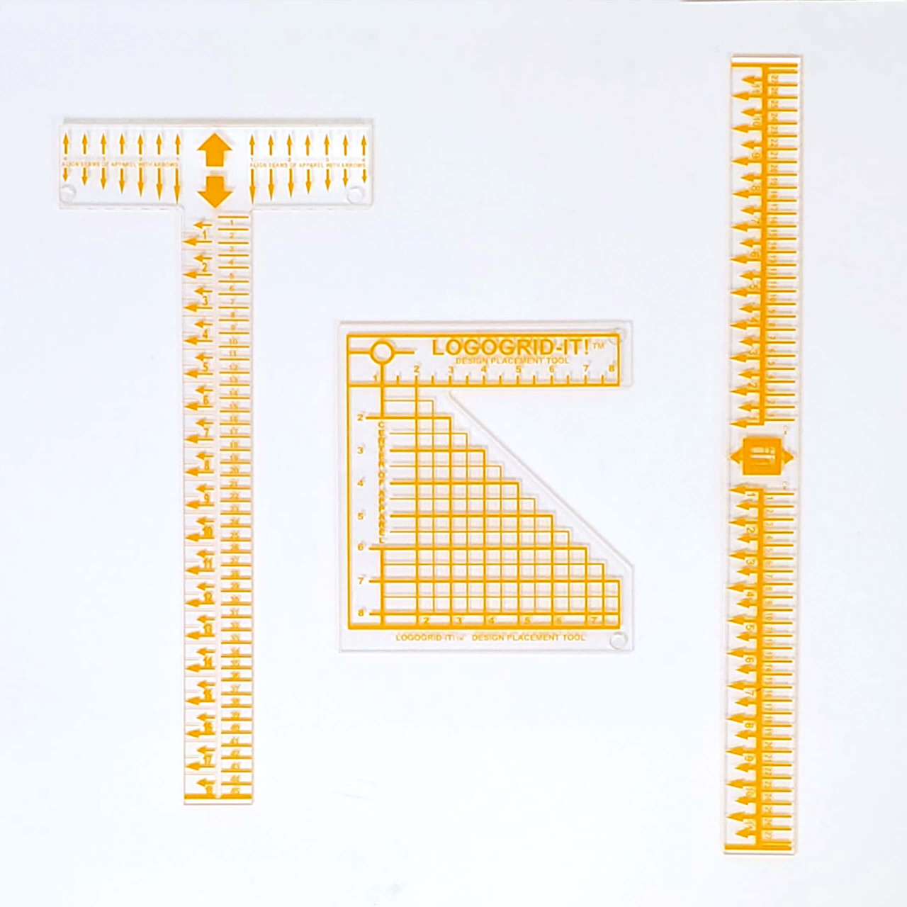 Tee Square Labelling Graphic Alignment System TEE SQUARE IT and LOGOGRID-IT - IN ONE