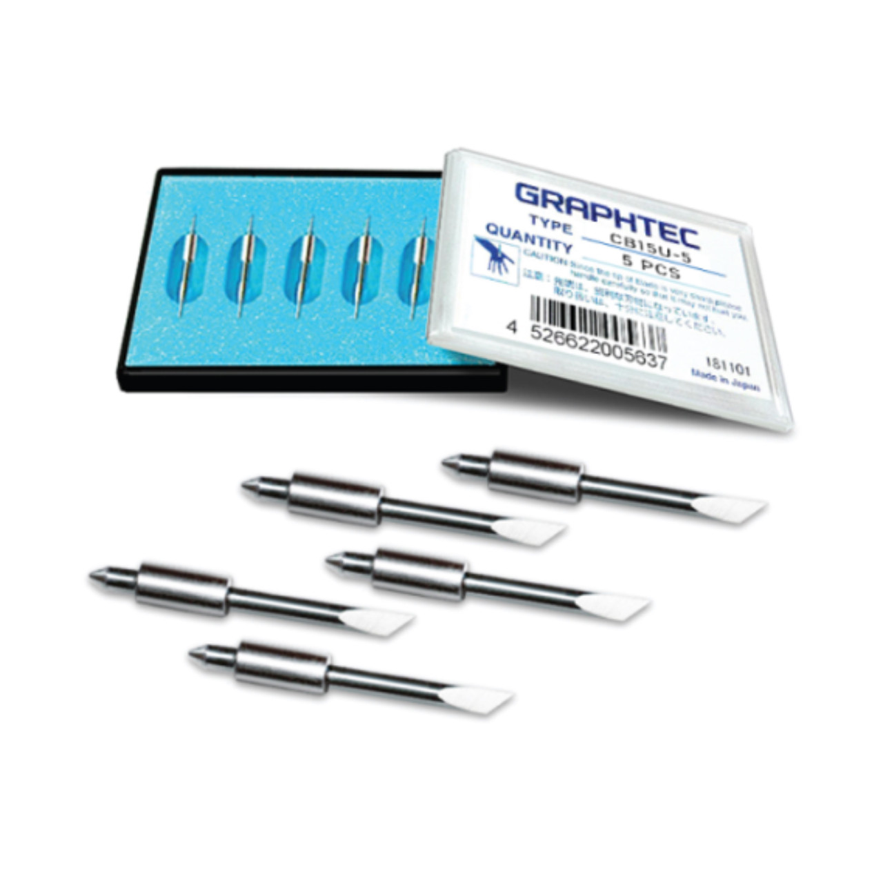 Graphtec CB15U 1.5mm 45° Cutting Angle Blade 5-Pack (for CB15