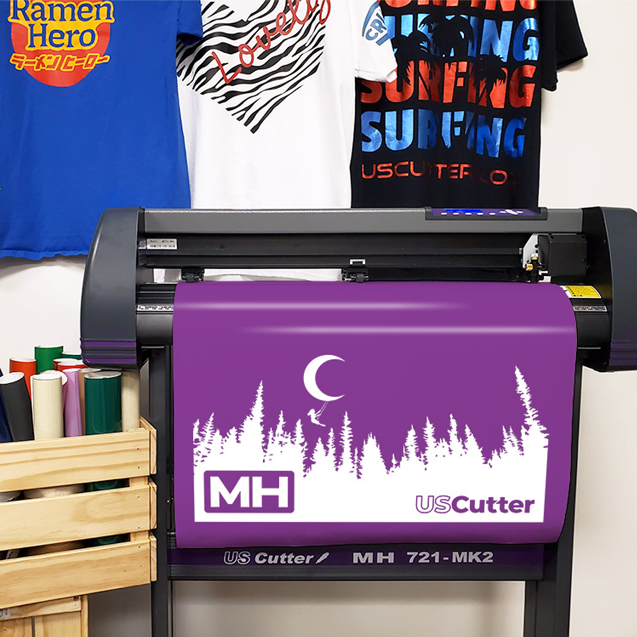USCutter 34 inch MH 871 Vinyl Cutter Kit with Software, Free Video Training  Course, Starter Signmaking Kit