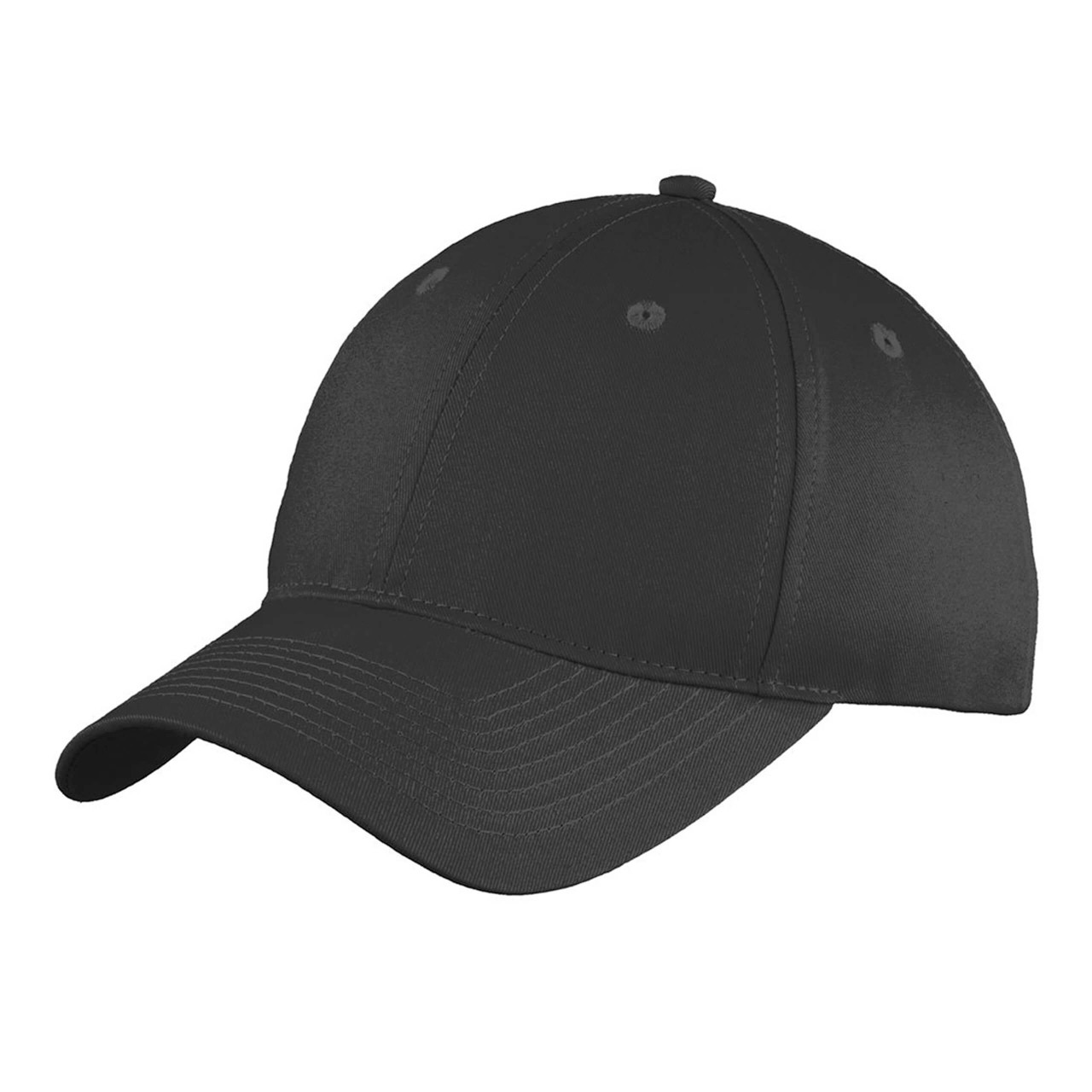 Black Unstructured Twill Baseball Cap Blank, Adult One Size Fits All