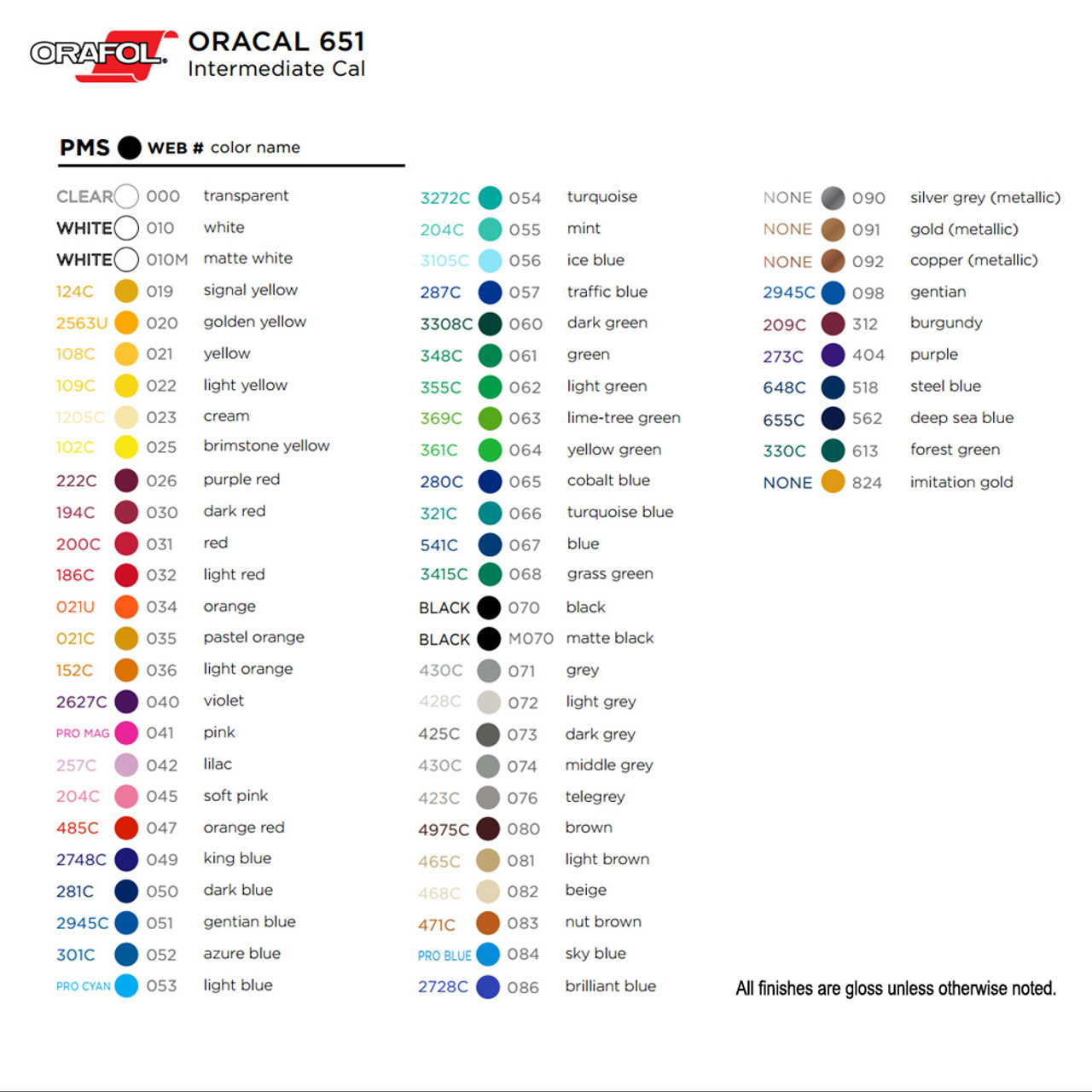 Adhesive Vinyl Oracal 651 12x24 Sheets Craft Vinyl Pick Your Color! D