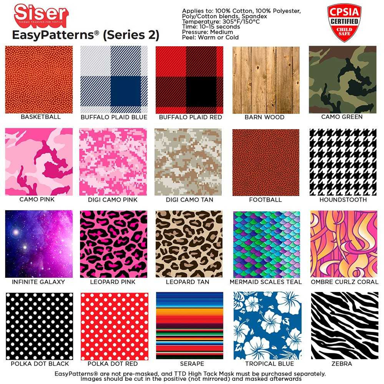 Pink Buffalo Plaid Pattern Heat Transfer Vinyl and Carrier Sheet