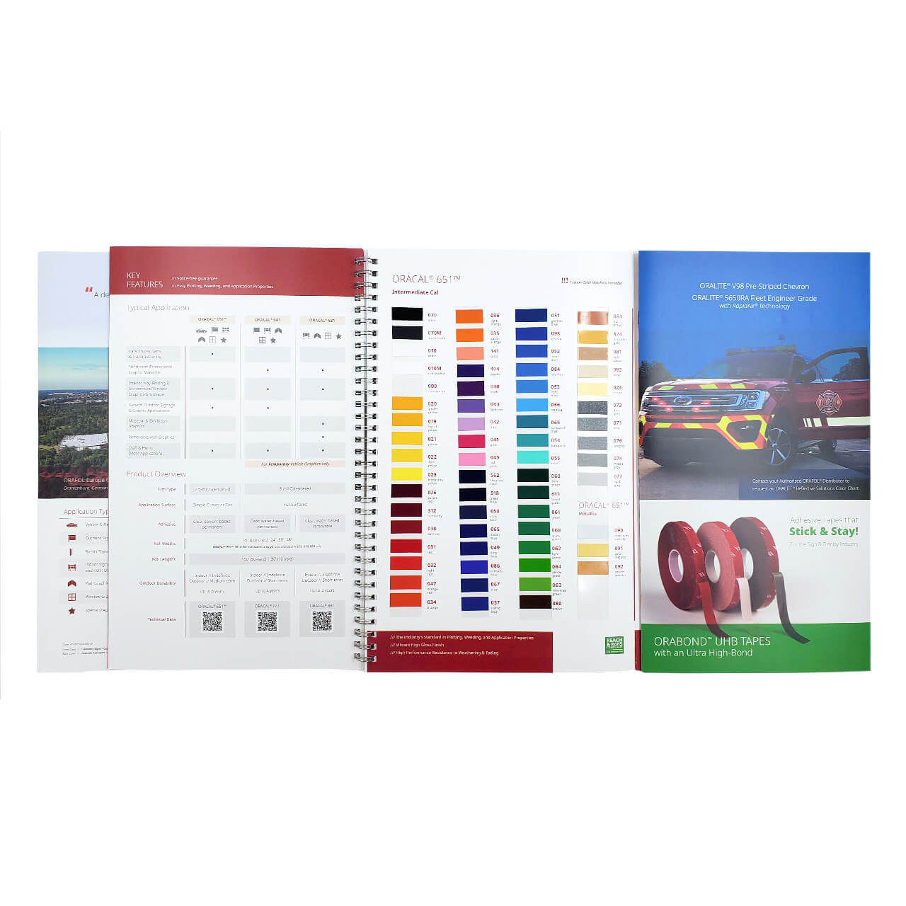Oracal 631 Exhibition Calendered Film Color Chart