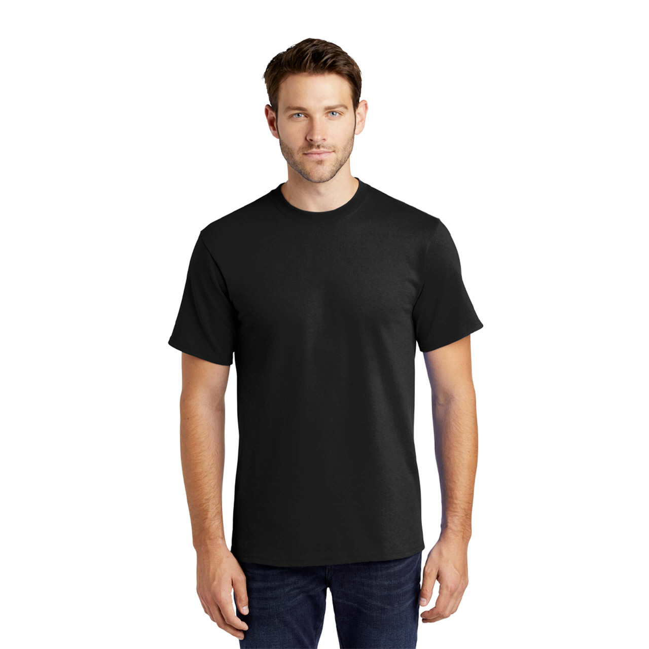 Pure Cotton Crew T-shirt - Black