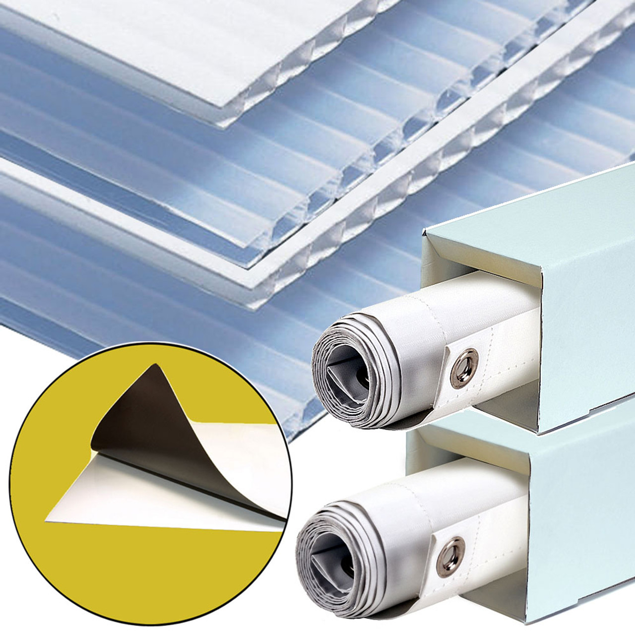 48 x 24 Corrugated Plastic Sheets - Short Flute White