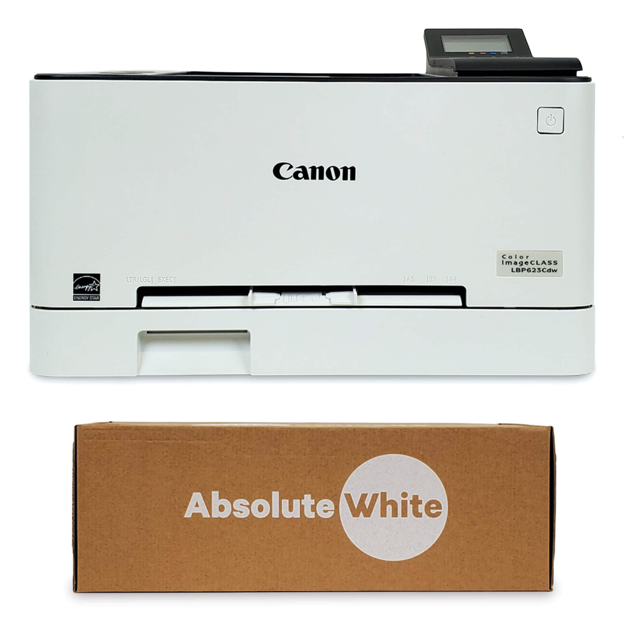 Canon LBP623Cdw 22P Laser Printer with Absolute White Toner Cartridge