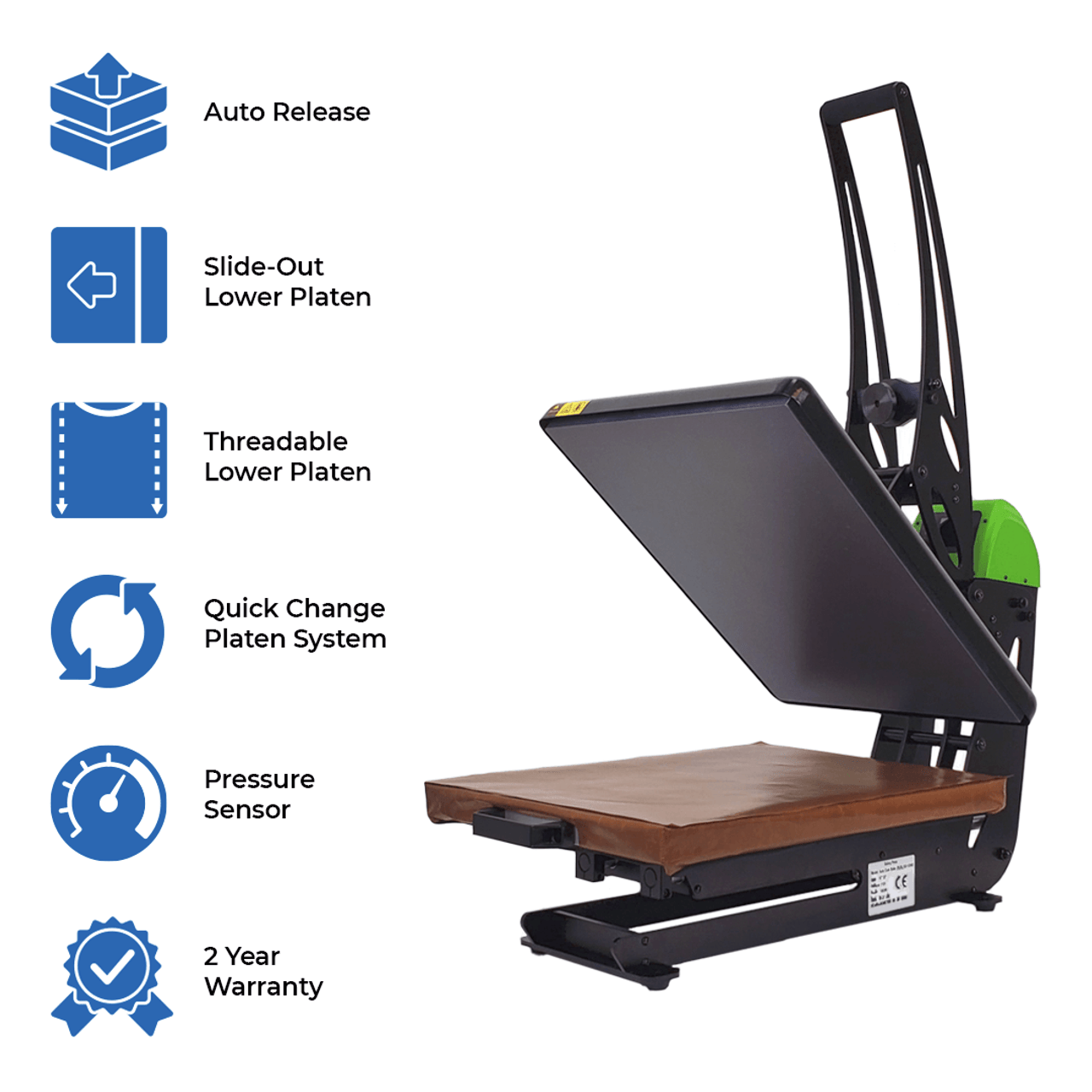 Heat Press Guide: Manual, Auto Open, or Air Operated – Patriot Print Supply